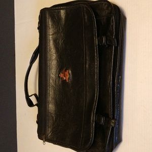 VGUC. Vintage Anheuser-Busch expandable laptop briefcase.